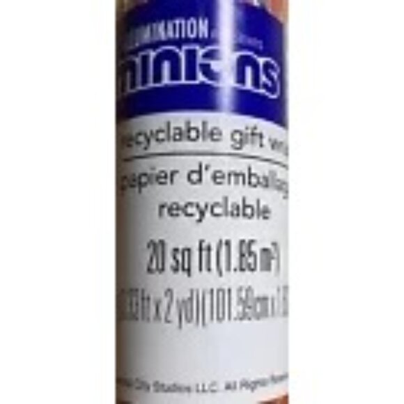 Despicable Me MINIONS Christmas Gift Birthday Wrapping Paper 20 sqft Kids Party - Picture 2 of 2